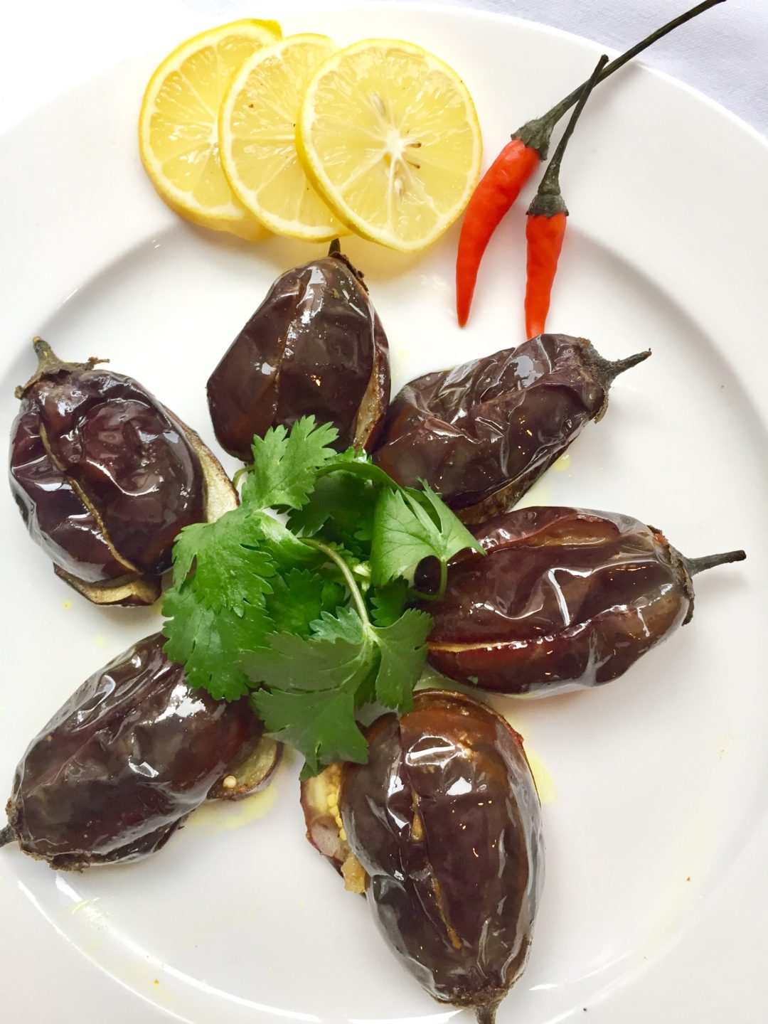 Pan Seared Baby Eggplants Arch's Teas and Spices